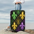 thumbnail image 3 of Lsque Mardi Gras1 Printed Luggage Cover, Travel Luggage Protector,Scratch and Dirt Resistant, Fits 18-32 Inch Luggage - Medium, 3 of 9