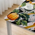 thumbnail image 4 of HAOXIT  Decorative Rectangle Table Cloth Pumpkins, Autumn Pumpkins Maple Flowers Polyester Tablecloth Kitchen Table Cover for Dining BBQ Picnic Coffee Table 36*36, 4 of 7