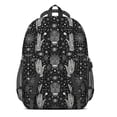 thumbnail image 3 of Skull and Hand Gothic Pattern Cute School Backpack Bag with Padded Back and Adjustable Shoulder Straps 16.9 X 12.6 X 5.9 Inches, 3 of 5