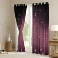 thumbnail image 3 of Black and Pink Curtains Women Ombre Glitter Window Curtains for Bedroom Living Room,Abstract Striped Curtains & Drapes 2 Panels 42"Wx90"L, 3 of 6