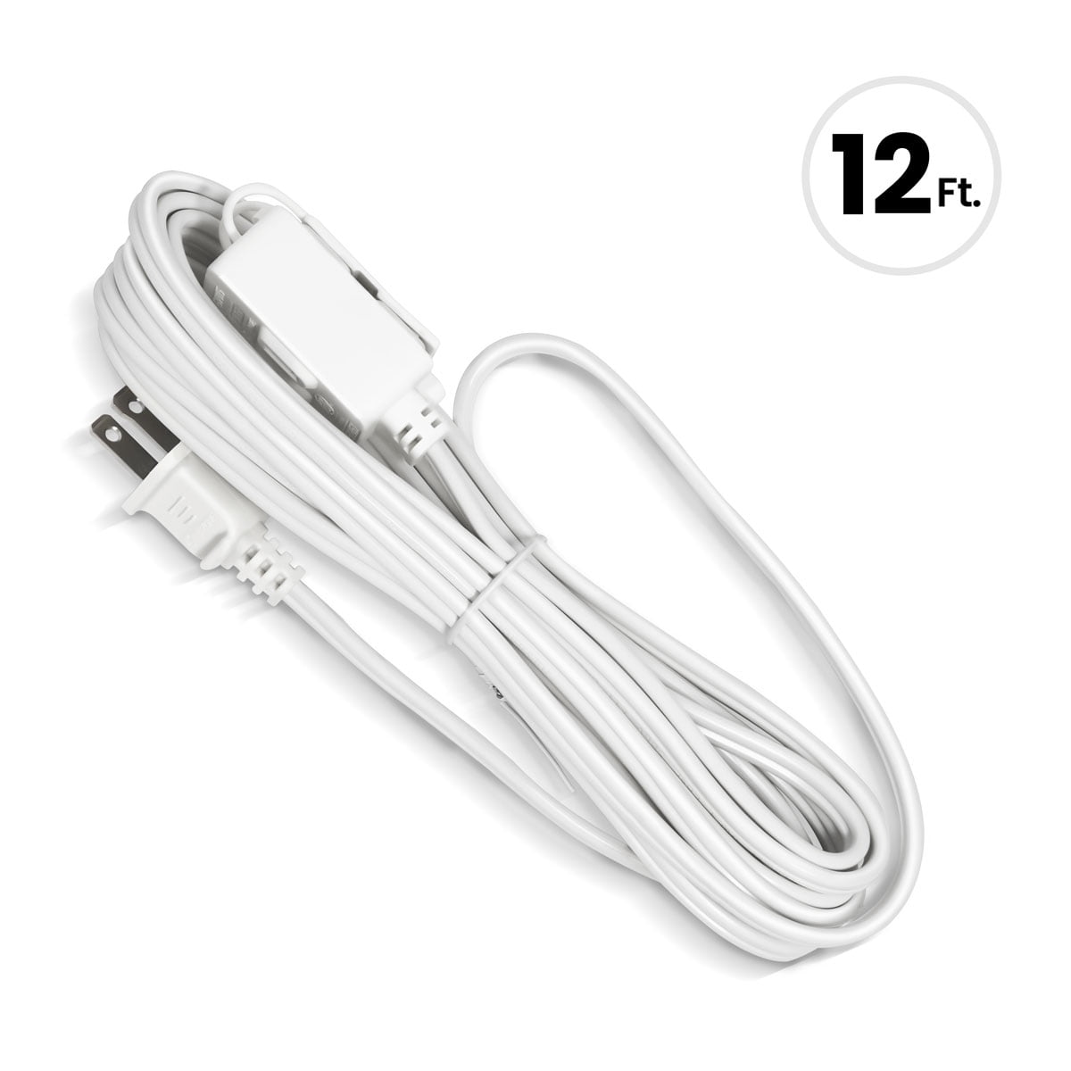 Grip Tight Tools® 12 FT Household Extension Cord, 16-2 SPT, White