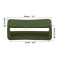 thumbnail image 2 of Uxcell Watch Band Strap Loops Silicone Watch Holder Keeper for 22mm Width Watch Band, Dark Green 4 Pack, 2 of 5