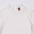 thumbnail image 5 of DJDLJWCJ Big Girls Turtleneck Sweatshirt Solid Color Long Sleeve Pullover Stretch Soft Tops White Size 3-4Years, 5 of 7