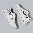 thumbnail image 3 of Men's Breathable Mesh Chunky Sneakers, Lightweight Lace-Up Running Shoes with Flame Design, Non-Slip Hollow Out Thick Sole Footwear for Gym, Walking, and Streetwear, 3 of 8