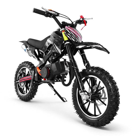 Gpower 49cc Dirt Bike for Kids 6-15,2-Stroke Gas Powered Mini Dirt Bike,1.5L Fuel Capacity,1-Seater,Black