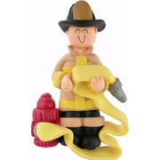 Firefighter Male Personalized  Christmas Ornament DO-IT-YOURSELF