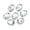 Clear, variant on U8MO 10pcs Sew On Oval Crystal Glass Flat Back Claw Cup Rhinestones Beads DIY Jewelry-6x8mm-Clear AB