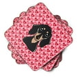 thumbnail image 2 of Smooth Black and Tan Dachshund Foam Coaster Set of 4, 2 of 3