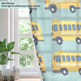 thumbnail image 4 of Yayeee Window Curtains Set of 2 for Living Room Light Filtering 63"x52", Yellow Car Pattern, 4 of 7