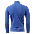 thumbnail image 4 of Men's Fashion Mock Turtleneck T-Shirts Long Sleeve Pullover Sweater Basic Designed Undershirt Slim Fit Top, 4 of 4