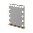 thumbnail image 4 of Impressions Vanity Aurora Hollywood LED Makeup Mirror with 15 Frosted Lights (Gold), 4 of 4