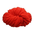 thumbnail image 6 of Tachiuwa Chunky Chenille Yarn Acrylic Fibers Gauge 7 Jumbo Giant Washable Bulky Yarn Thick Yarn for Sofa Throw Crocheting Hat Blanket Red, 6 of 9