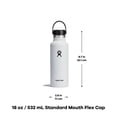 thumbnail image 3 of Hydro Flask Standard Mouth Flex Cap Insulated Water Bottles,18 oz, 3 of 8