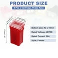 thumbnail image 2 of 5 Pcs Cartridge Fuse, 48VDC 50A Tall Profile Terminal Automotive Assortment J Case Fuse for Car, 2 of 6