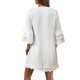thumbnail image 5 of Vestido de Vacaciones de Playa Colorido Borla Color Sólido Encaje Ruffled Bohemian Vestido con Lino Suave, Transpirable Casual Cover-Up para las Mujeres Verano Diario, 5 of 9
