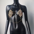 thumbnail image 2 of Sexy Shiny Rhinestone Crystal Chest Body Chain   Harness Bra Chain Top, 2 of 2
