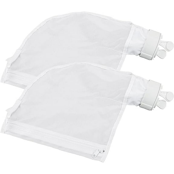 Pool Cleaner Zippered Bags compatible white Polaris 280, 480 Pool Cleaner All Purpose Filter Bags K13 K16 (2 Pack)