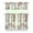 White-73, variant on Kitchen Curtains and Valance Set 36 Inch Tier Pioneer Colorful Floral 3 Pieces Set Dining Room Small Curtain Drapes Cafe Curtains Valance for Home Decor Rod Pocket
