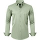 thumbnail image 1 of J.VER Camisas de vestir para hombre, camisa formal de manga larga, elástica, sin arrugas, informal, con botones, 1 of 4
