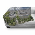 thumbnail image 3 of European Soft Flannel Fleece Throw Blanket, Aerial Paris Eiffel Tower French Heritage Culture Architecture Image, Cozy Plush for Indoor and Outdoor Use, 50" x 70", Pale Blue Cream Green, by Ambesonne, 3 of 6