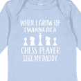 thumbnail image 4 of Inktastic Chess Player Childs Game Boys or Girls Long Sleeve Baby Bodysuit, 4 of 5