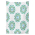 thumbnail image 3 of Ambesonne Mandala Tablecloth Rectangular Table Cover, Foxes in the Forest, 52"x70", Green Orange, 3 of 4