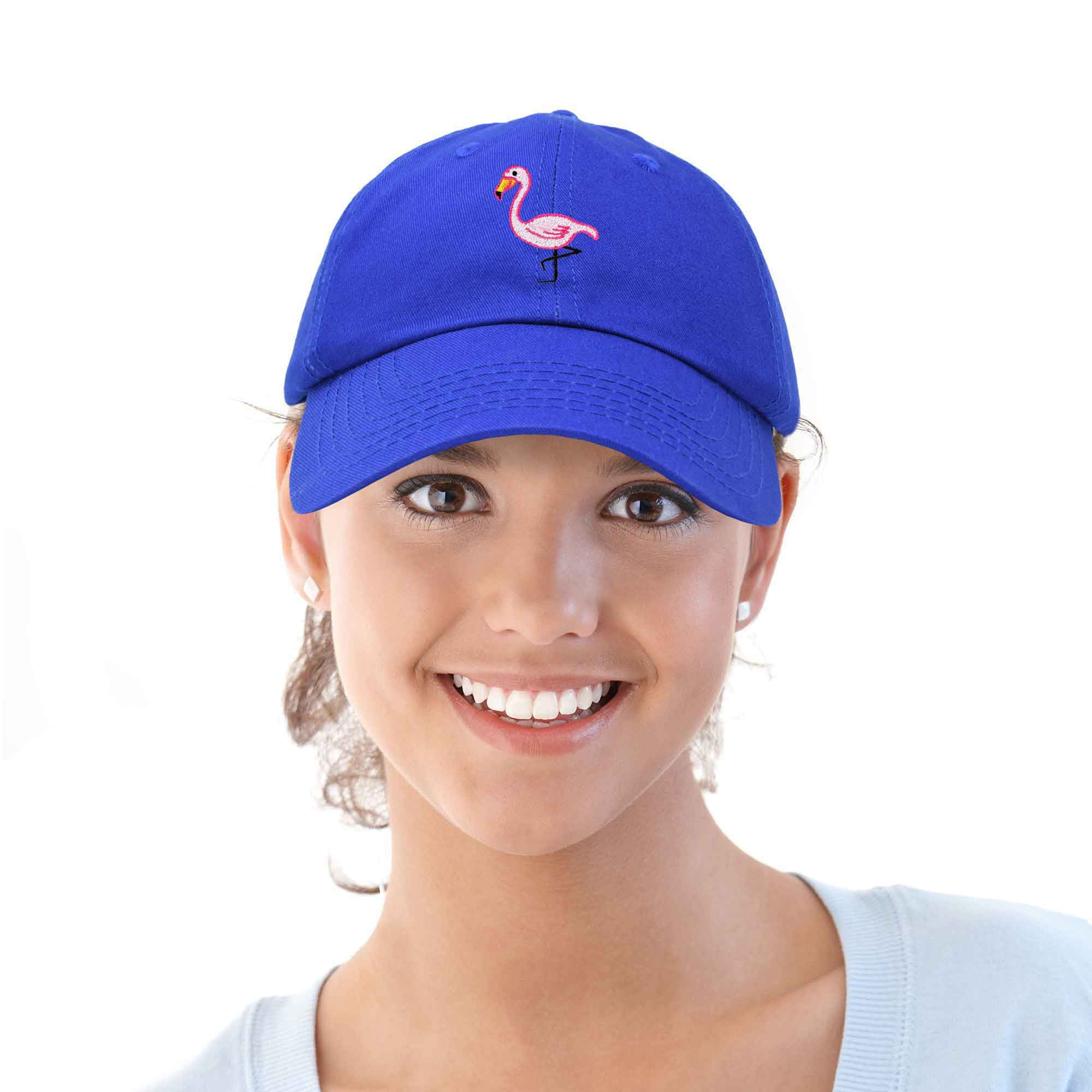 DALIX Flamingo Hat Women's Baseball Cap in Navy Blue