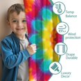 thumbnail image 3 of Blackout Kids Curtains,Colorful Tie Dye Mandala Pattern Childrens Insulated Curtains Set Of 2,Bedroom Essentials,Toddler Room Decor 42"x54", 3 of 5