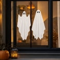 thumbnail image 4 of PYURTEP Halloween Decorations Window Clings 2Pcs, Reusable Large White Ghost Decal, Removable Glass Stickers for Home Window, Mirror Halloween Decor, 4 of 7