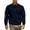 Navy, variant on Men's Plus Size Crewneck Sweatshirt Men's Quarter Zip Pullover Neck Long Sleeve Sweater Lightweight Breathable Casual Streetwear Tops Navy XXL