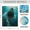 thumbnail image 3 of Diamond Art Kits for Adults - 5d Massive Shark Ocean Scene Diamond Painting for Adults, Diamond Art for Adults Beginners, Diamond Painting Kits for Adults for Home Wall Decor, 3 of 7