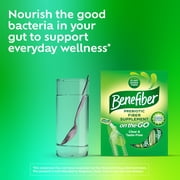 Benefiber On The Go Prebiotic Glp-1 Friendly Fiber Supplement Powder for Digestive Health, Unflavored Powder Stick Packs - 28 Sticks (3.92 Ounces)