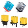 thumbnail image 5 of U128 USB C Wall Charger Block 40W Pd Power Fast Type C Charging Block Plug Double Ports Adapter CN Plug Blue, 5 of 5