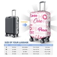 thumbnail image 6 of Balery Breast Cancer Pink Ribbons Awareness (2) Luggage Cover Protector, Scratch And Dirt Resistant, Fits 18-32 Inch Luggage - Medium, 6 of 9