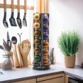 thumbnail image 2 of fafa-Coffee Pod Organizer for Vertuo Pods, Large Compacity Coffee Capsule Holder, Coffee Pod Stand for VertuoLine Capsule, Hold 28PCS Coffee Pods, Black, 2 of 4