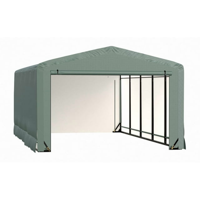 ShelterTube Wind and Snow-Load Rated Garage, 12x27x8 Green