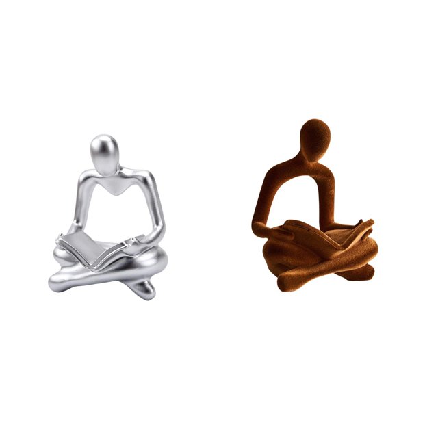 Figura de pensador abstracto, estatua de resina moderna, decoración del hogar, adorno artístico coleccionable, adecuado para dormitorio, sala de estar