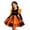 Z39-Orange, variant on YUEHUA Toddler Girls Halloween Sparkly Tutu, Glitter Mesh Bodice with Double Skirt, Adorable A-Line Family Party Outfit for Kids 2-4T