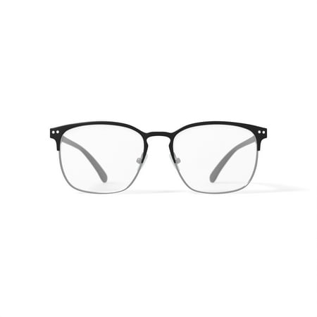 True Religion Men's Malcom Browline Prescription Eyeglasses with Case, Black