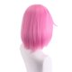 thumbnail image 3 of Peluca corta para cosplay rosa con flequillo, 35 cm, sintética, para todas las edades, 3 of 3