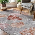 thumbnail image 3 of CAMILSON Spring Leaf Tropical Botanical Easy-Cleaning Non-Shedding Washable Outdoor Indoor Area Rug Multi 6x9, 3 of 11