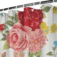 thumbnail image 4 of Waterproof Pioneer Shower Curtain 36x72 Inch Polyester Unique Colorful Floral Shower Curtain for Bathroom Hotel Home Decor with 7 Plastic Hooks, 4 of 5