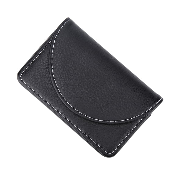 Durable Stitching, Lightweight, Professional Design, Closure, Holds Note Cards, Business Cards, Personal Cards, ID and Credit Cards, Comes in Black Box and Makes for