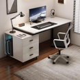 thumbnail image 2 of Writing Office Computer Desks Gaming Standing Storage Table Office For Study Removable Escritorios De Oficina Furniture HY My Lux Decor Round, 2 of 25
