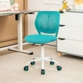 thumbnail image 2 of POWERSTONE Home Desk Chair Cute Office Chair Small Adjustable Swivel Task Chair Armless Writing Desk Chair for Small SpaceTurquoise, 2 of 7