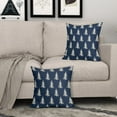 thumbnail image 3 of Christmas Pillow Covers 20x20 Set of 2 Dark Blue Xmas Tree Rustic Style Winter Print Decorative Outdoor Pillowcases Farmhouse Vintage Holiday Decorations Throw Cushion Case Decor for Couch Sofa Bed, 3 of 6