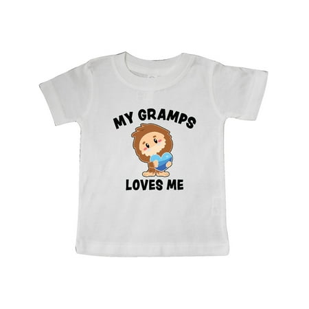

Inktastic Cute Bigfoot My Gramps Loves Me Gift Baby Boy T-Shirt