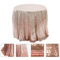 thumbnail image 1 of IDEANATEGRATE 1Ud Mantel De Rosa Con De Lentejuelas Para Uso En Celebraciones Y Protección, 1 of 7