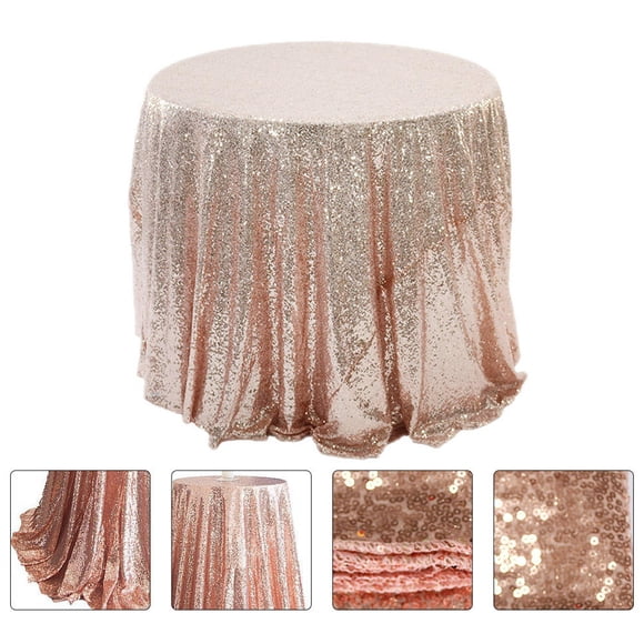IDEANATEGRATE 1Ud Mantel De Rosa Con De Lentejuelas Para Uso En Celebraciones Y Protección