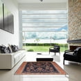 thumbnail image 6 of Ahgly Company Indoor Square Mid-Century Modern Dark Almond Brown Oriental Area Rugs, 5' Square, 6 of 6